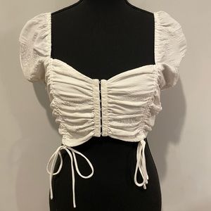 Forever 21 White Crop Top